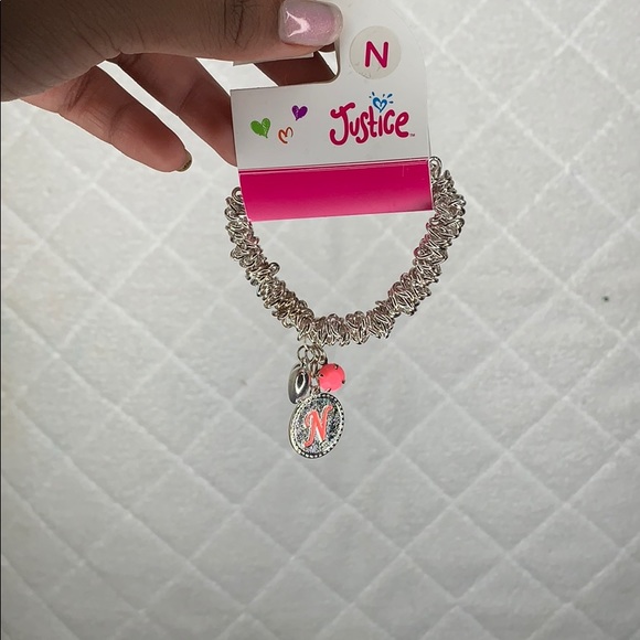 Justice “N” Charm Bracelet 💓 - Picture 2 of 5
